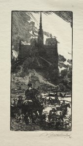 LAbreuvoir osoitteessa Point St. Louis. tekijältä Auguste Louis Lepère