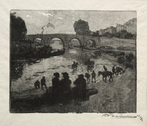 Pont Marien juomapaikka tekijältä Auguste Louis Lepère