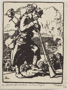 Retriitti Charleroin jälkeen... tekijältä Auguste Louis Lepère
