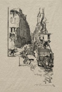 Rue Victor Cousin. tekijältä Auguste Louis Lepère