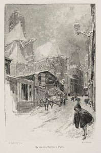 Rue des Barres, Pariisi. tekijältä Auguste Louis Lepère