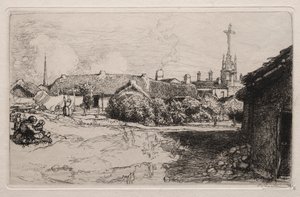 Golgata, St. Jean-de-Mont tekijältä Auguste Louis Lepère