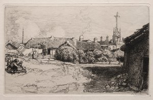 Golgata, St. Jean-de-Mont, 1909. tekijältä Auguste Louis Lepère