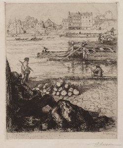 Longshoreman: Quai de la Gare tekijältä Auguste Louis Lepère