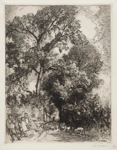 Lauman paluu, Crèvecoeur, 1913. tekijältä Auguste Louis Lepère
