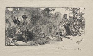 Charbonnieres, 1887. tekijältä Auguste Louis Lepère