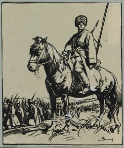 Kasakkaupseeri, 1914.