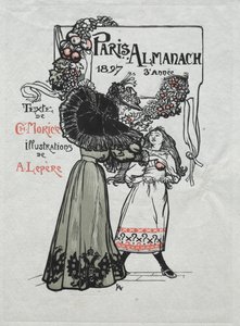 Pariisin almanakka, 1897: Kansi tekijältä Auguste Louis Lepère
