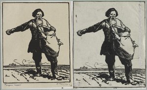 Venäjän talonpoika, 1914. tekijältä Auguste Louis Lepère