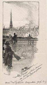 Quai des Grands Augustins tekijältä Auguste Louis Lepère