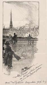 Quai des Grands Augustins. tekijältä Auguste Louis Lepère