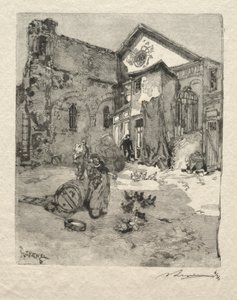St. Julian the Poor: Portaali. tekijältä Auguste Louis Lepère
