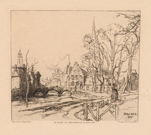 Beguinage-silta Bruggessa Beguinage-silta Bruggessa, 1901. tekijältä Auguste Louis Lepère