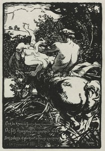 Kentauri, 1896. tekijältä Auguste Louis Lepère