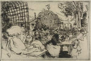 The Two Hunchbacks, 1893. tekijältä Auguste Louis Lepère