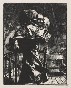 Sota 1914. Ensimmäinen sarja. Keisari William vihassa, 1915. tekijältä Auguste Louis Lepère