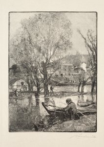 Billancourt Islandin nurkka. tekijältä Auguste Louis Lepère
