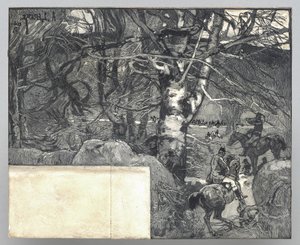 Koiranmetsästys, Mont Gérard
 tekijältä Auguste Louis Lepère