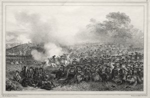 Albumi vuodelta 1835: Neliö upotettu... tekijältä Auguste Raffet