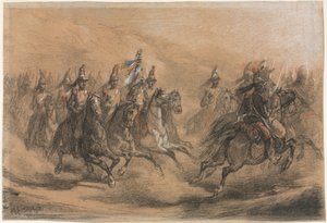 Cavalry Charge, c. 1840.