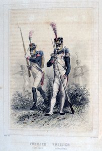 Fusilier Grenadier ja Fusilier Chasseurs, 1859.