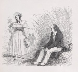 Ihmisten tytär Bérangerin täydellisistä teoksista, 1836 tekijältä Auguste Raffet