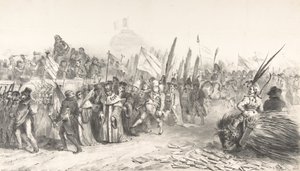 The Grand Review of the Juste-Milieu Passing La Caricature, 30. lokakuuta 1832 Gran..., lokakuu 1832