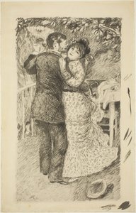 Tanssi maalla tekijältä Auguste Renoir
