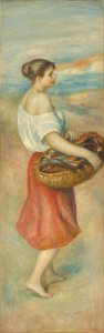 Tyttö kalakorin kanssa tekijältä Auguste Renoir