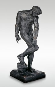 Adam, mallinnettu 1881, näyttelijä noin 1924. tekijältä Auguste Rodin