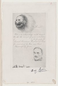 Pariisin amerikkalaisen erikoissairaalan avustus kasvojen ja ..., 1916. tekijältä Auguste Rodin