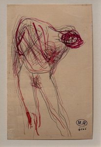 Puolialaston nainen, oikealle nojaava nainen. tekijältä Auguste Rodin