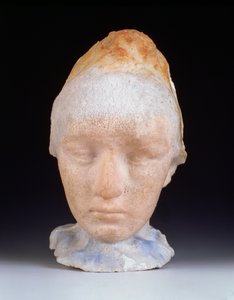 Camille Claudelin pää, 1911 (pate de verre).