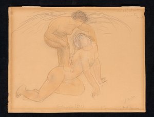 Cupid and Psyche, noin 1900 tekijältä Auguste Rodin
