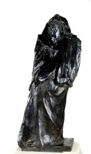Balzacin kunniamonumentti Ennen viimeistä tutkimusta. Auguste Rodinin (1840-1917) veistos 1897 Pariisi, Musee Rodin tekijältä Auguste Rodin
