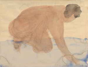 Alastonhahmo käsissä ja polvissa, 1900-1910. tekijältä Auguste Rodin