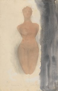 Kreikkalaisen maljakon alkuperä, 1900-1910. tekijältä Auguste Rodin