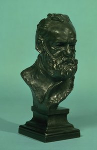 Victor Hugon (1802-85) muotokuva (pronssi)