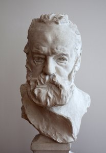 Muotokuva Victor Hugon (1802-1885) rintakuvassa. Auguste Rodinin kipsi (1840-1917) tekijältä Auguste Rodin