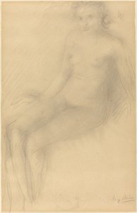 Istuva nainen alaston tekijältä Auguste Rodin