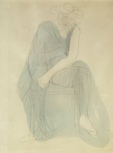 istuva nainen; Femme Assise, tekijältä Auguste Rodin