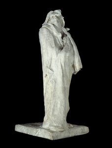 Ranskalainen kirjailija Honore de Balzac (1799-1850). Auguste Rodinin (1840-1917) kipsiveistos 1898 Pariisi, Musee d