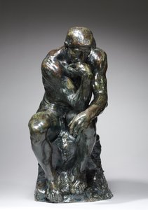 Ajattelija, n. 1880 tekijältä Auguste Rodin