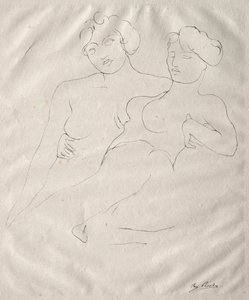 Kaksi figuuria tekijältä Auguste Rodin