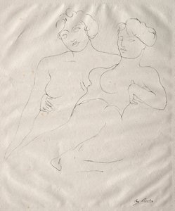 Kaksi figuuria. tekijältä Auguste Rodin