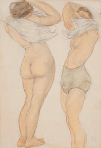 Kaksi hahmoa, n.d. tekijältä Auguste Rodin