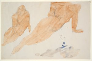 Kaksi makuuasentoa tekijältä Auguste Rodin