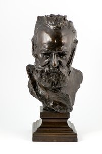 Victor Hugo (pronssi valettu vuoden 1886 alkuperäisen mukaan) (pronssi) tekijältä Auguste Rodin