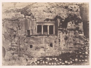 Jerusalem, Joosafatin laakso, Pyhän Jaakobin hautakammio. tekijältä Auguste Salzmann