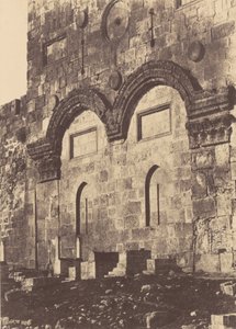 Jerusalem. Temppelin kotelo. Golden Gate tekijältä Auguste Salzmann